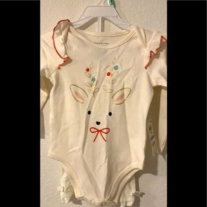 2 pc set glittery reindeer